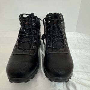 Weatherproof Men's Black Lace Up Hiker Boots Size 10M Casual Combat